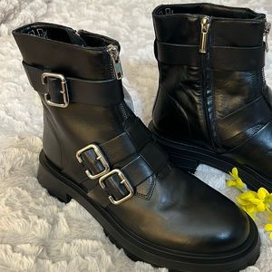 Zara Genuine Leather Ankle Boots NWT🔥